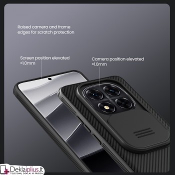 Nillkin Camshield dėklas su kameros apsauga - juodas (Xiaomi Redmi Note 14 Pro Plus 5G)